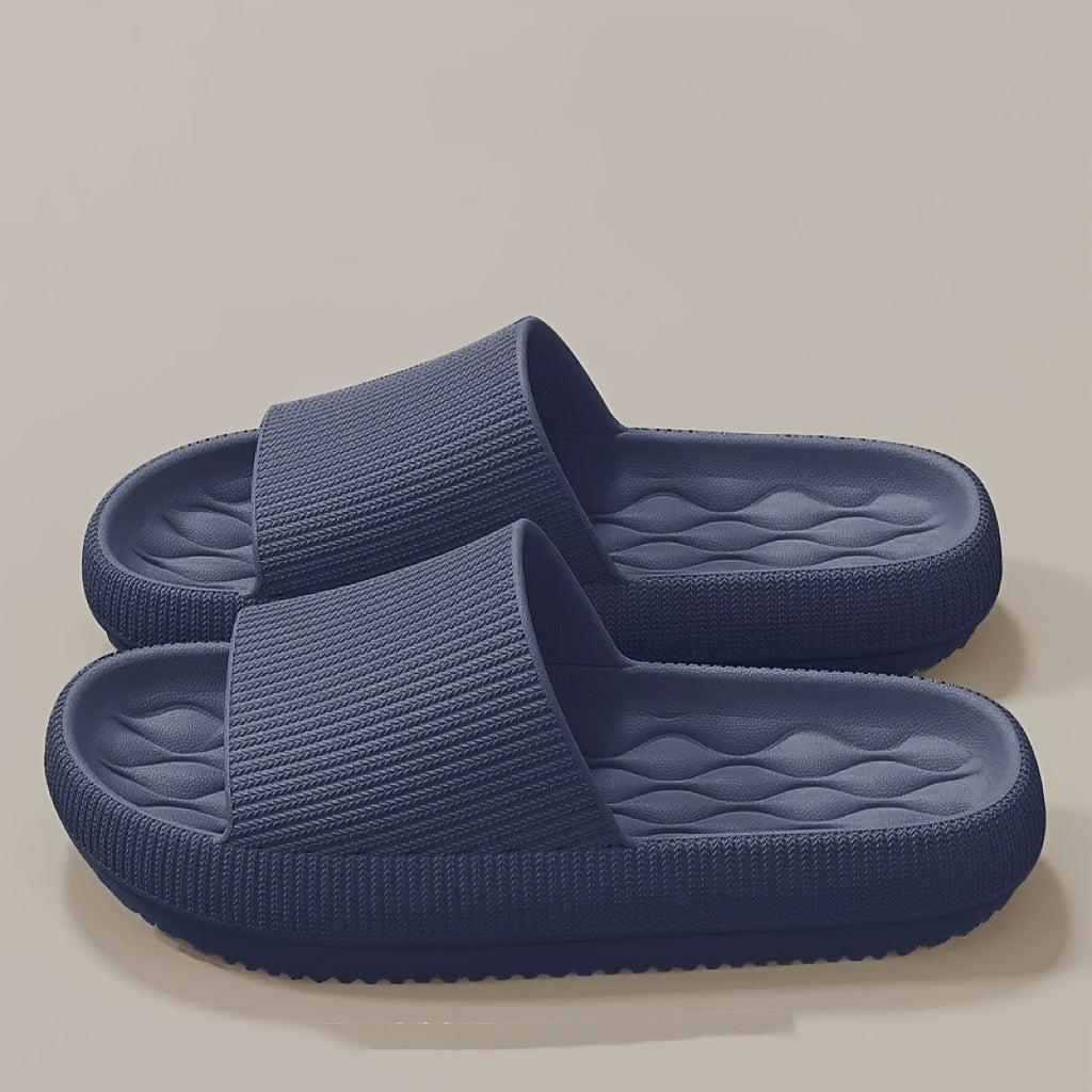 Men and Women's Soft Sole Platform Slip On Sandals - Non-Slip, All-Season EVA Home Shower Slides for Indoor & Outdoor Wear - Perfect Gift for Housewarming & Summer, Indoor Outdoor Shoes|Minimalist Design|Soft Sole Sandals