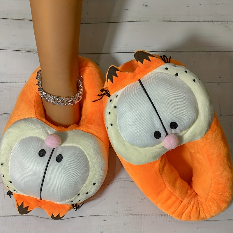 Women's Cozy Winter Indoor House Slippers - Cute Cartoon Cat Design with Sparkling Bracelet Charm, Soft Fabric Slip-On Shoes for Home Comfort, Warm Casual Footwear, Playful Design | Warm Footwear