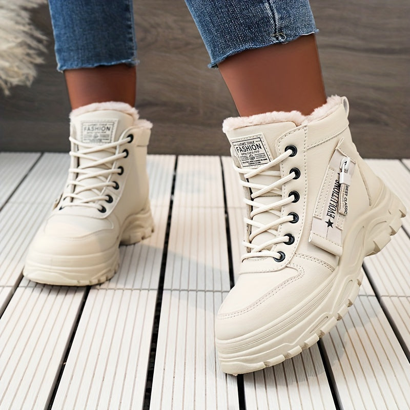 Women's Winter 2023 New Korean Style Student Versatile Warm High Top Boots