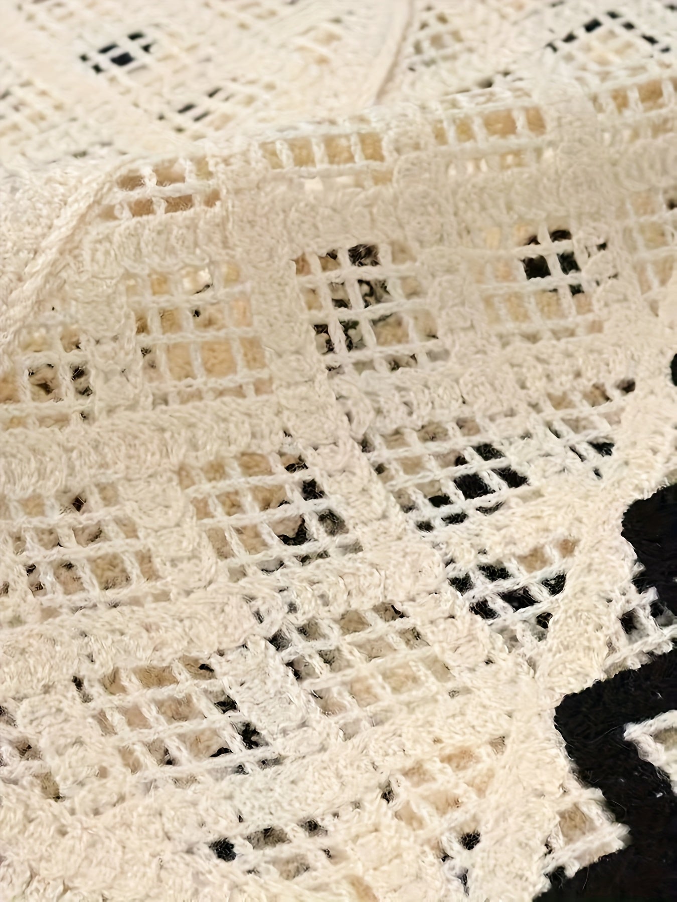 Bohemian Style Versatile Hollow Crochet Vest for Women, Cute Summer V-Neck Outerwear for Vacation Layering.