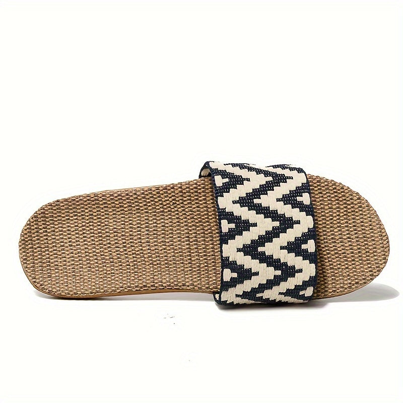 Simple Summer Slippers, Casual Open Toe Slip On Shoes, Comfortable Indoor Home Slippers