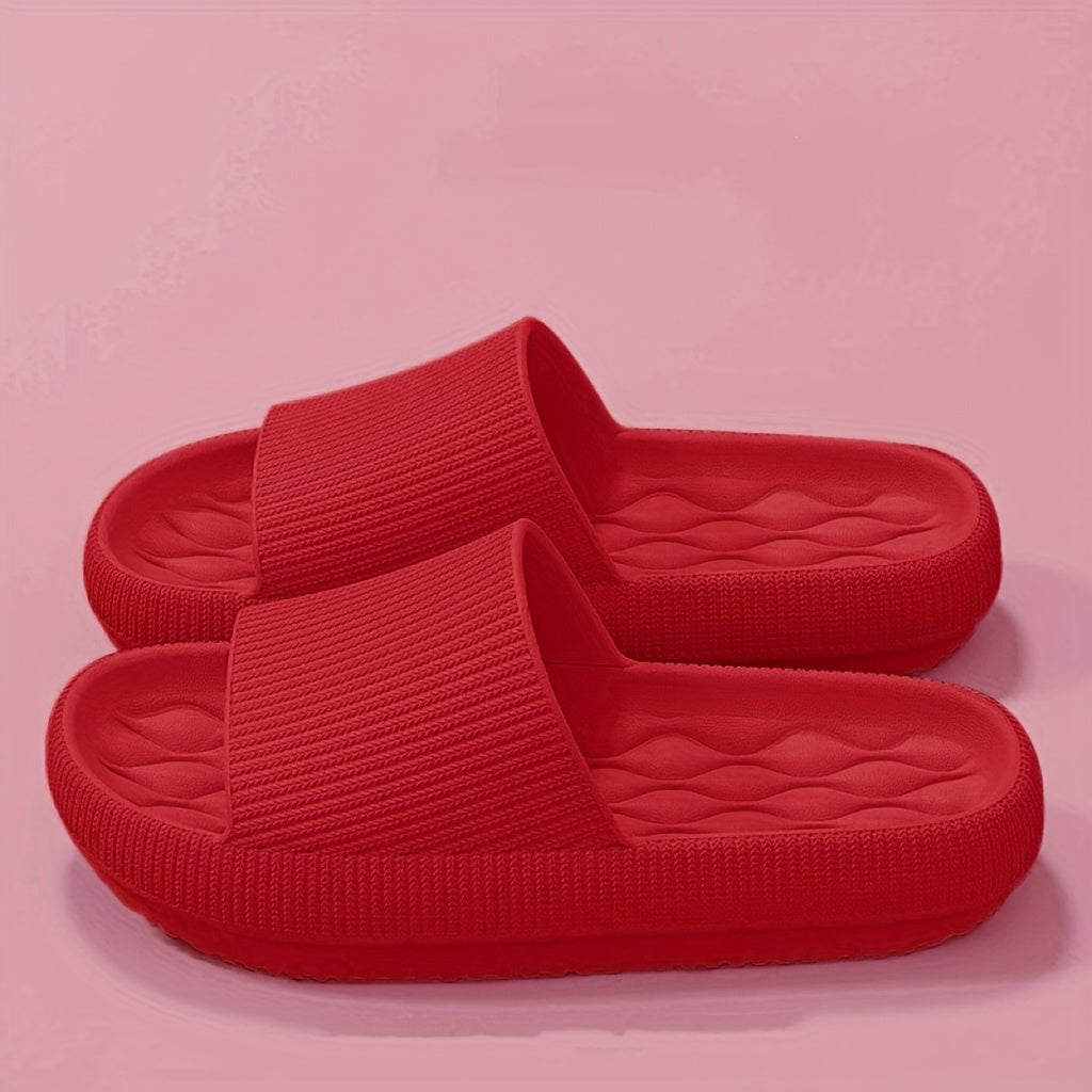 Men and Women's Soft Sole Platform Slip On Sandals - Non-Slip, All-Season EVA Home Shower Slides for Indoor & Outdoor Wear - Perfect Gift for Housewarming & Summer, Indoor Outdoor Shoes|Minimalist Design|Soft Sole Sandals