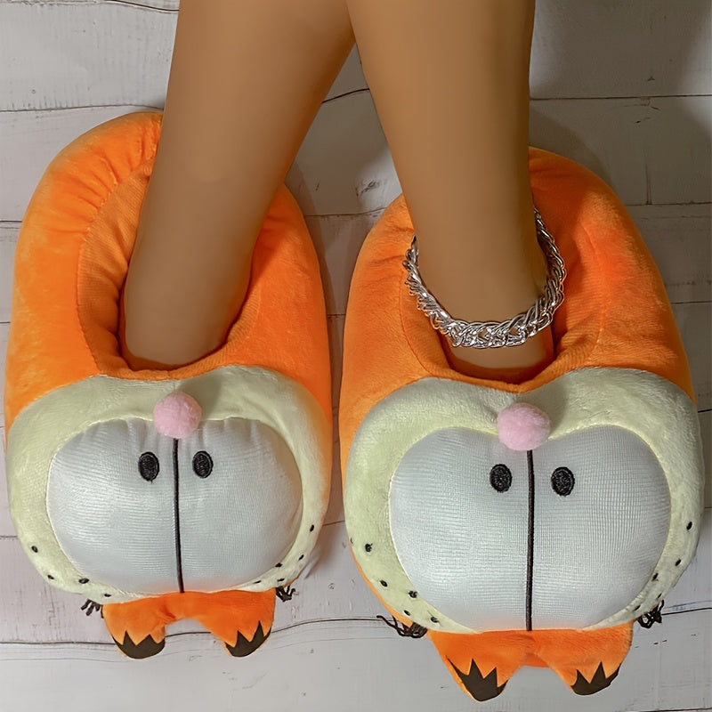 Women's Cozy Winter Indoor House Slippers - Cute Cartoon Cat Design with Sparkling Bracelet Charm, Soft Fabric Slip-On Shoes for Home Comfort, Warm Casual Footwear, Playful Design | Warm Footwear