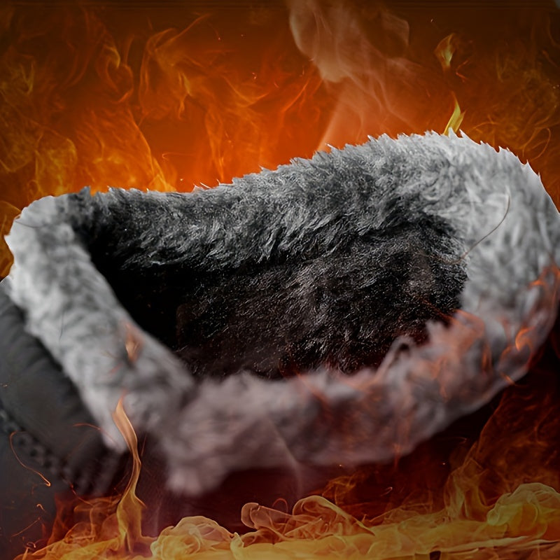 Women's High Quality Slip-On Snow Boots with Lining - Warm, Cozy Winter Ankle Boots for Outdoor Use, Dark Blue, Red, Brown Options