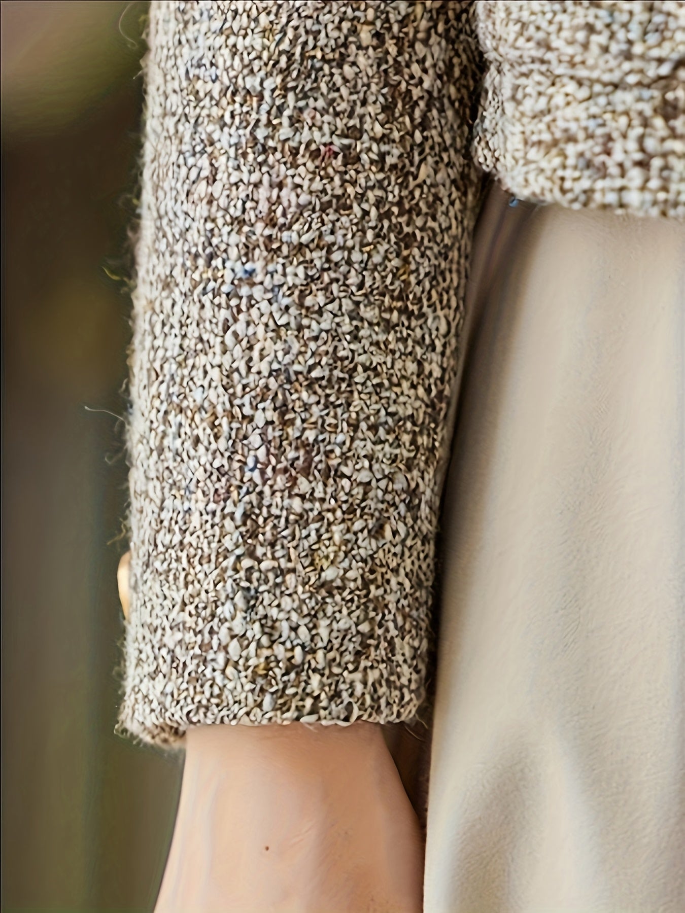 Chic French-Inspired Women'S Blazer - Elegant Long Sleeve, Button-Up Jacket with Golden Buttons, Polyester, Perfect for Spring\u002FFall, Sophisticated Layering Piece|Chic Buttonup Blazer|Polyester Jacket