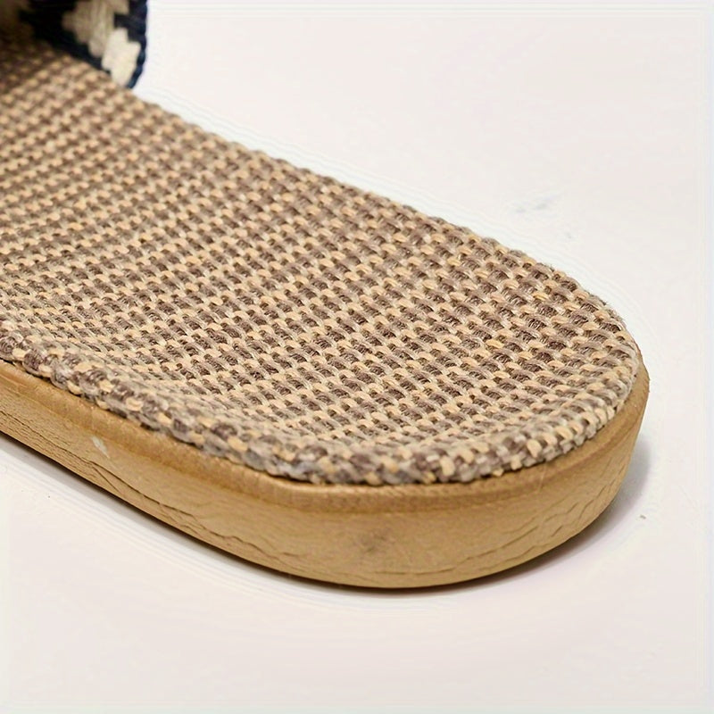 Simple Summer Slippers, Casual Open Toe Slip On Shoes, Comfortable Indoor Home Slippers