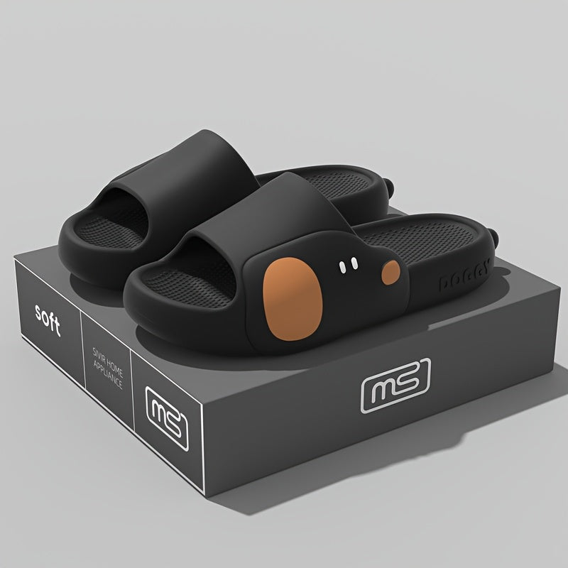 Adorable Dog Summer Slippers for Indoor and Outdoor Wear, Super Soft Thick Sole Bath Slipper with Anti-slip and Deodorant Function, Suitable for Couples, Men and Women