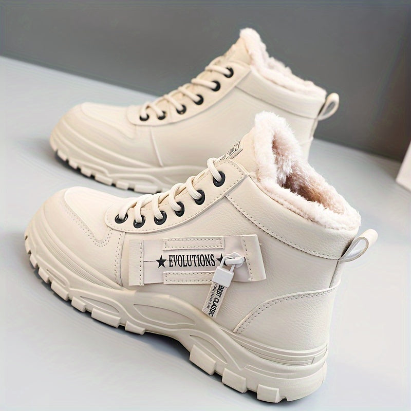 Women's Winter 2023 New Korean Style Student Versatile Warm High Top Boots