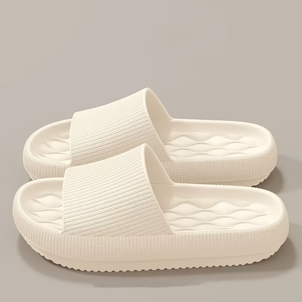 Men and Women's Soft Sole Platform Slip On Sandals - Non-Slip, All-Season EVA Home Shower Slides for Indoor & Outdoor Wear - Perfect Gift for Housewarming & Summer, Indoor Outdoor Shoes|Minimalist Design|Soft Sole Sandals