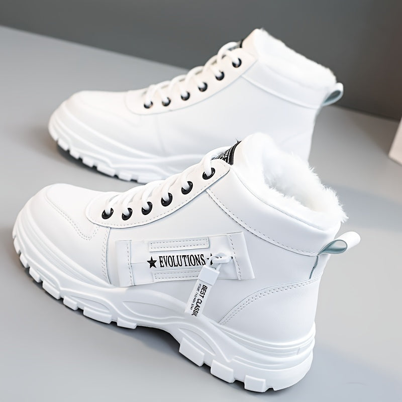 Women's Winter 2023 New Korean Style Student Versatile Warm High Top Boots