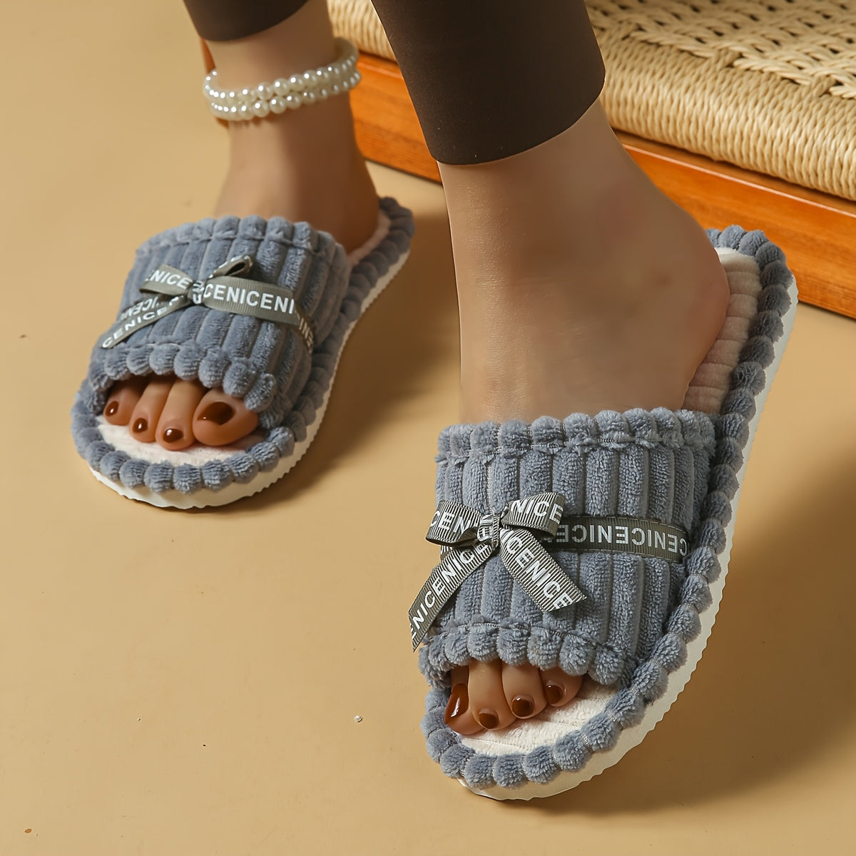 Women'S Cozy Slip-On Moccasin Slippers - Soft Corduroy Fabric, EVA Sole, Non-Slip Rubber Bottom, All-Season Comfort, Casual Home & Bedroom Slippers, Bedroom Slippers|Casual Slipon Shoes|Soft Fabric Upper, Slip On Shoes