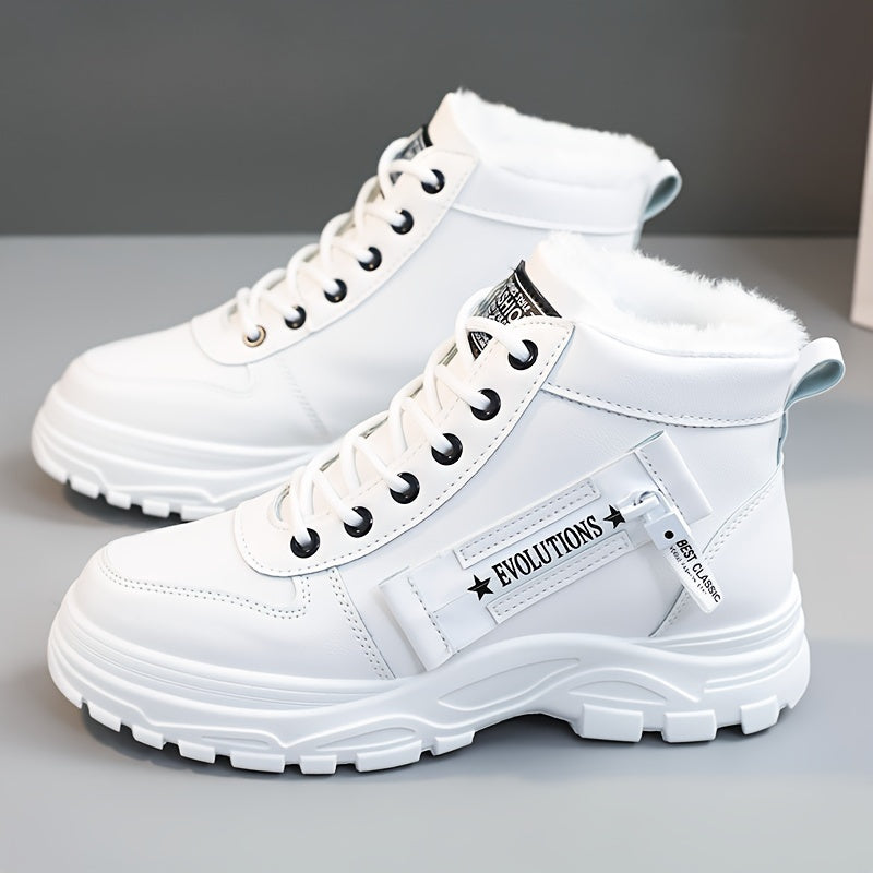 Women's Winter 2023 New Korean Style Student Versatile Warm High Top Boots